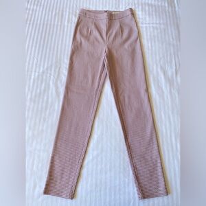 Urban Outfitters Retro Pink Houndstooth High Rise Skinny Pants - S